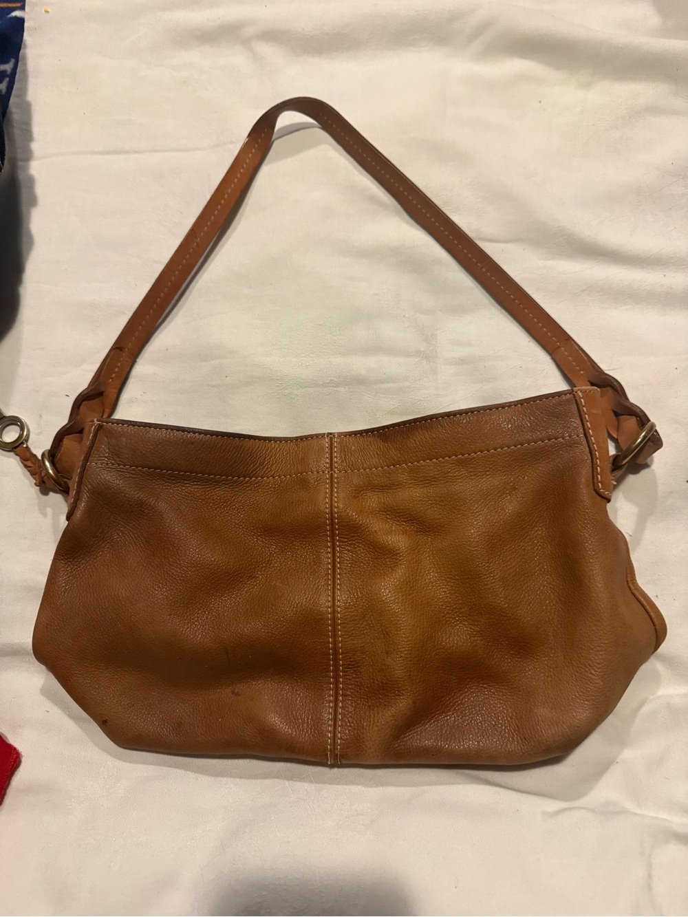 Fossil Classic Tan Leather Shoulder Bag